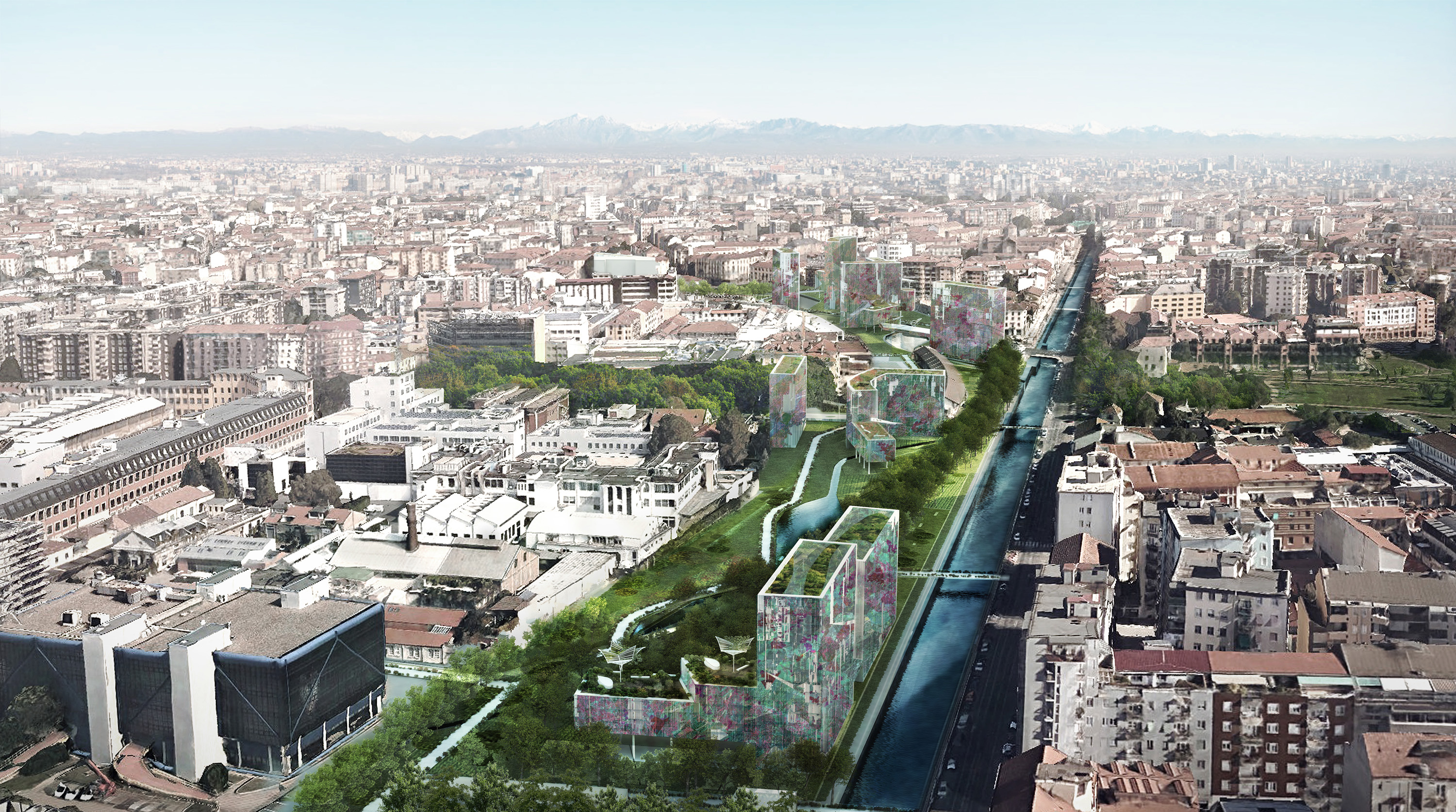 Porta Genova Aerial View