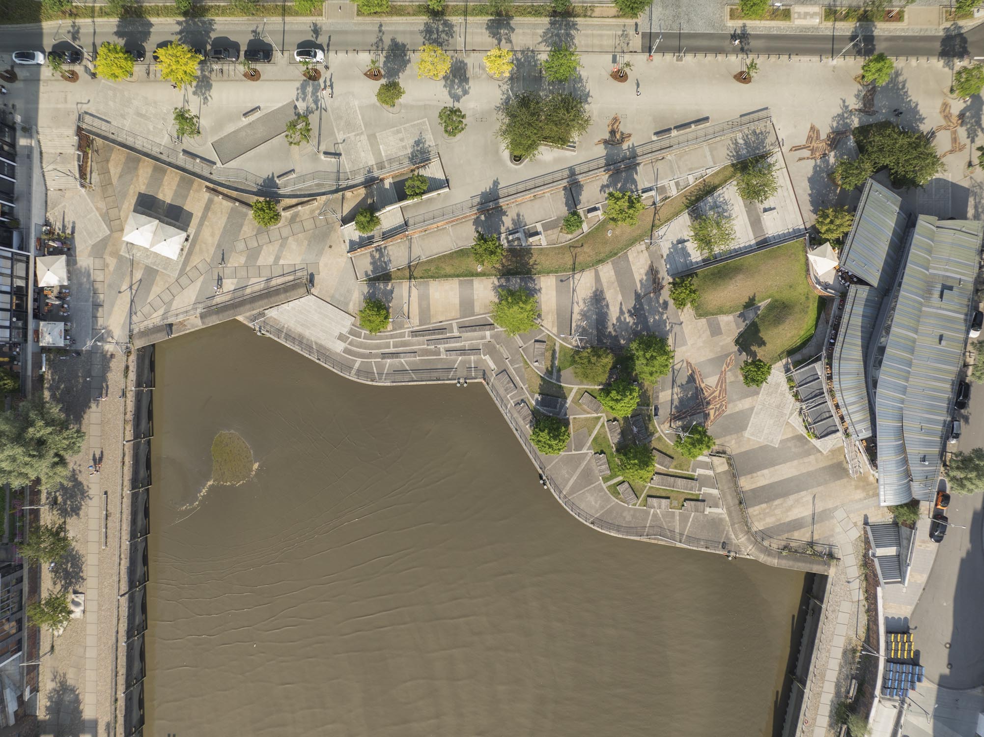 Vogelperspektive: Marco-Polo-Terrassen