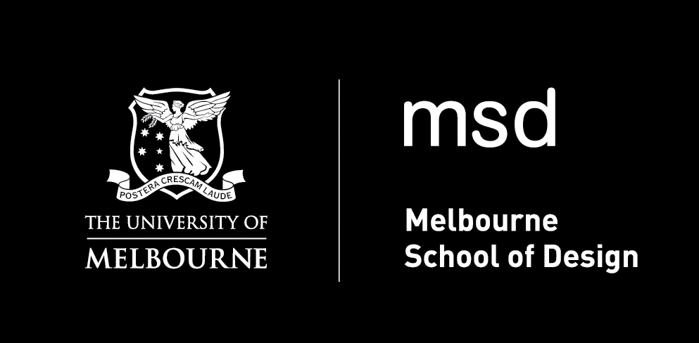Lecture at Melbourne School of Design 2 msd logo reversed