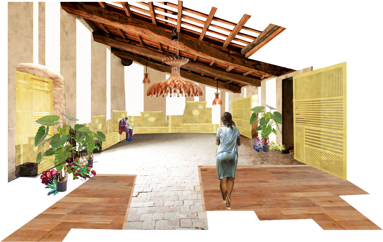 2022 12 22 Collage interior 2 with wood