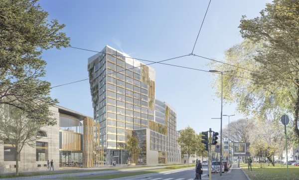 RENDER FROM THE PLAZA